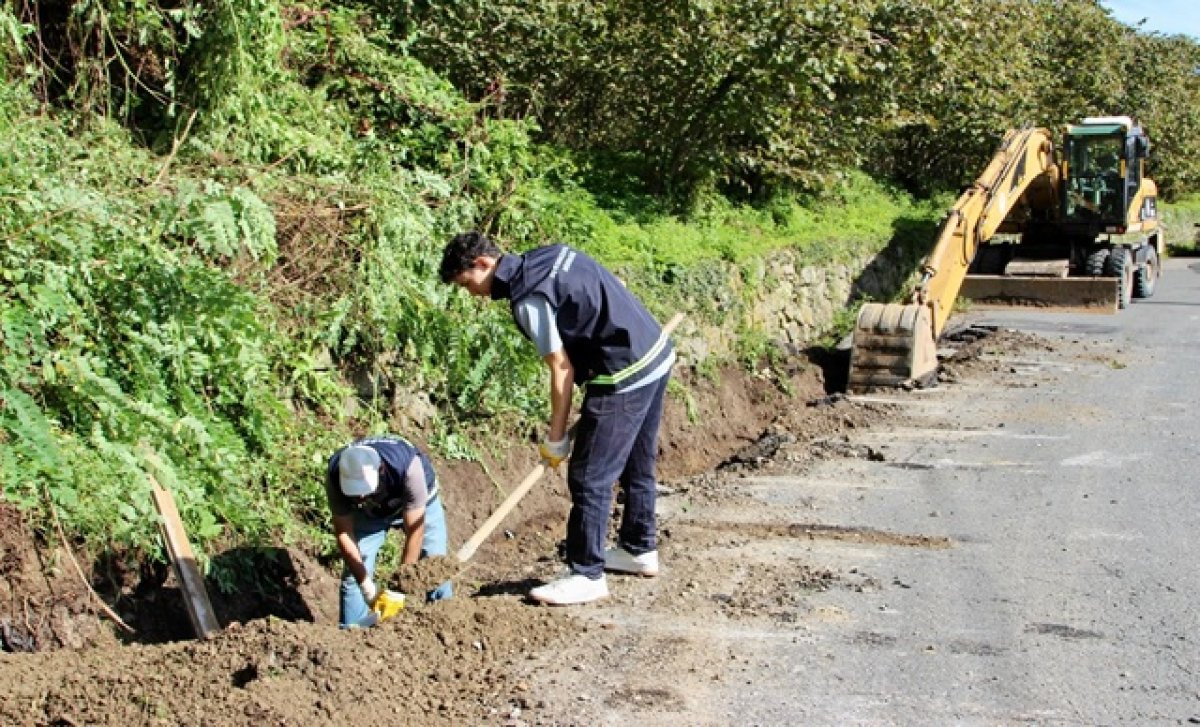 Giresun Belediyesi'nden 18 Kilometrelik Kanalizasyon Hattı Yapımı Çalışması