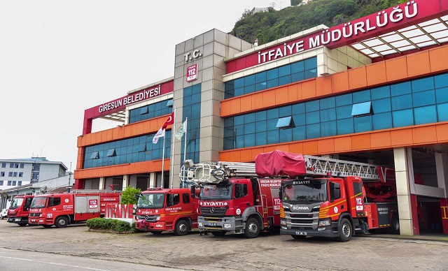Giresun İtfaiyesi Özveriyle Çalıştı